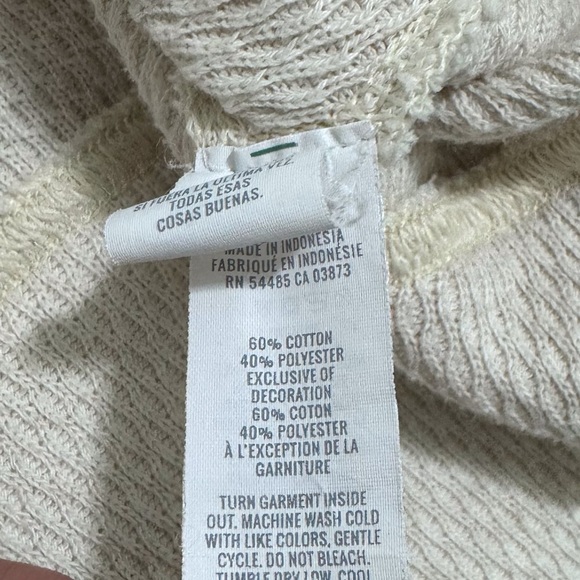 Aerie Waffle Crew Neck Oversized Sweatshirt Sweater Size XSMALL - Picture 7 of 9